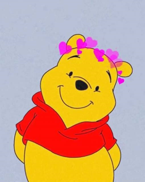 Aesthetic Cute Winnie The Pooh Cartoons Painting By Numberss.png