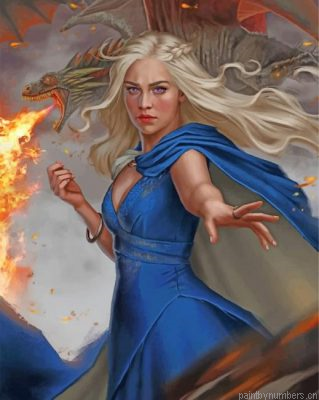 Aesthetic Daenerys Targaryen Painting By Numbers.png