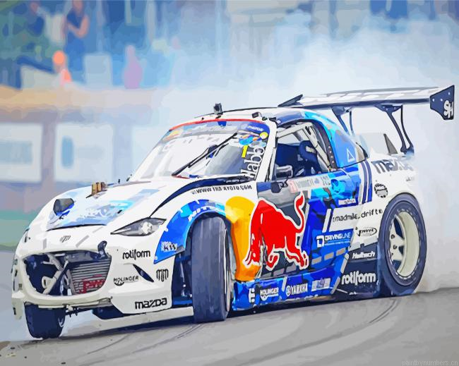 Aesthetic Drift Car Painting By Numberss.png