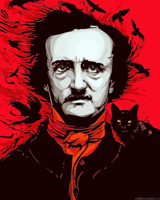 Aesthetic Edgar Allan Poe Painting By Numberss.png