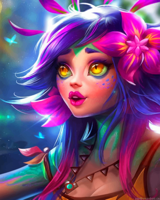 Aesthetic Fairy Painting By Numberss.png