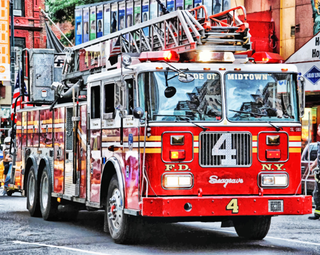 Aesthetic Fire Truck Painting By Numbers.png