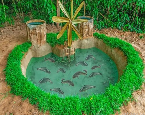 Aesthetic Fish Pond Painting By Numbers.png