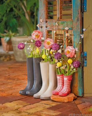 Aesthetic Flowers Arrangement Painting By Numbers.png
