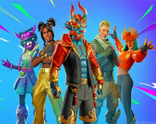 Aesthetic Fortnite Illustration Painting By Numbers.png