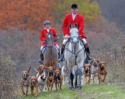 Aesthetic Fox Hunt Painting By Numbers.png