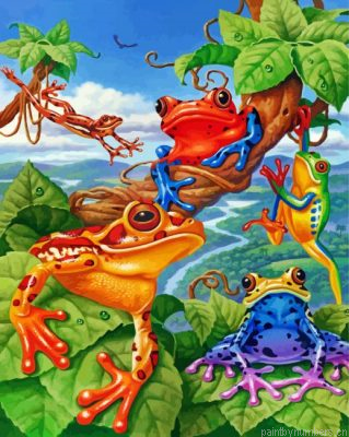 Aesthetic Frogs Painting By Numbers.png
