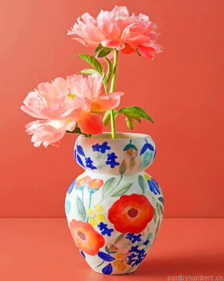 Aesthetic Ginger Jar Vase Painting By Numberss.png