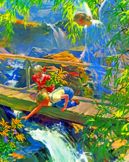 Aesthetic Guardian Angel Painting By Numberss.png