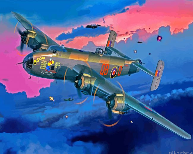 Aesthetic Handley Page Halifax Painting By Numberss.png