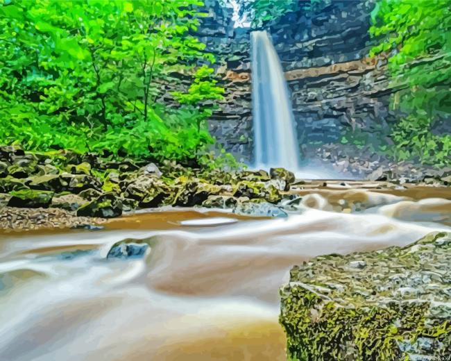 Aesthetic Hardraw Force Waterfall Painting By Numberss.png