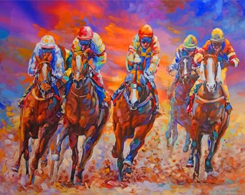 Aesthetic Horse Race Painting By Numbers.png