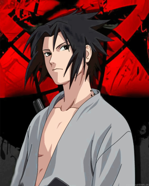 Aesthetic Itachi Painting By Numberss.png