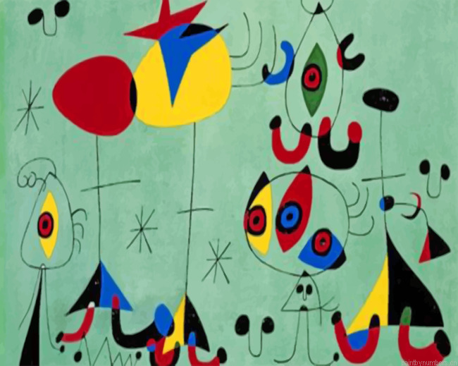 Aesthetic Joan Miro Art Painting By Numbers.png