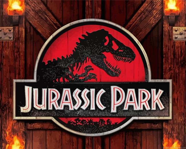 Aesthetic Jurassic Park Painting By Numberss.png