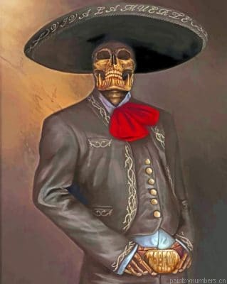 Aesthetic Latino Skull Painting By Numbers.png