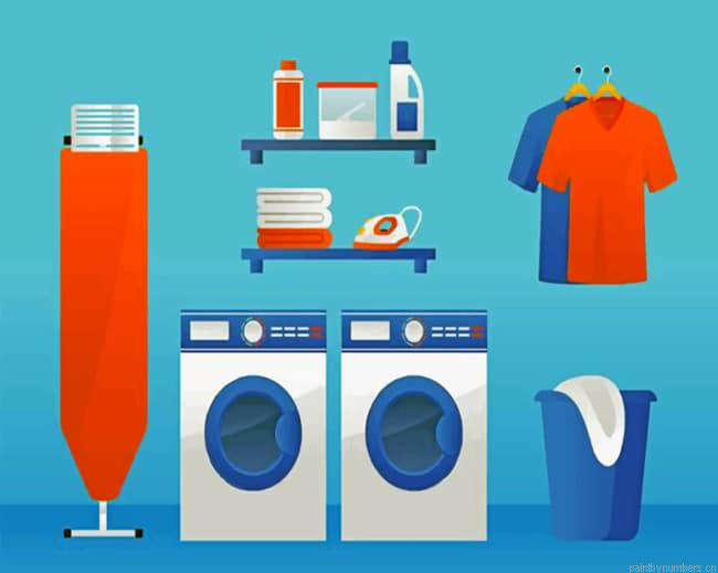 Aesthetic Laundry Room Painting By Numberss.png