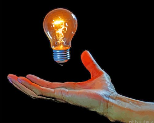 Aesthetic Light Bulb Painting By Numbers.png