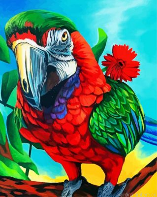 Aesthetic Macaw Painting By Numbers.png