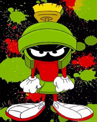 Aesthetic Marvin The Martian Painting By Numbers.png