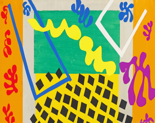 Aesthetic Matisse Art Painting By Numberss.png