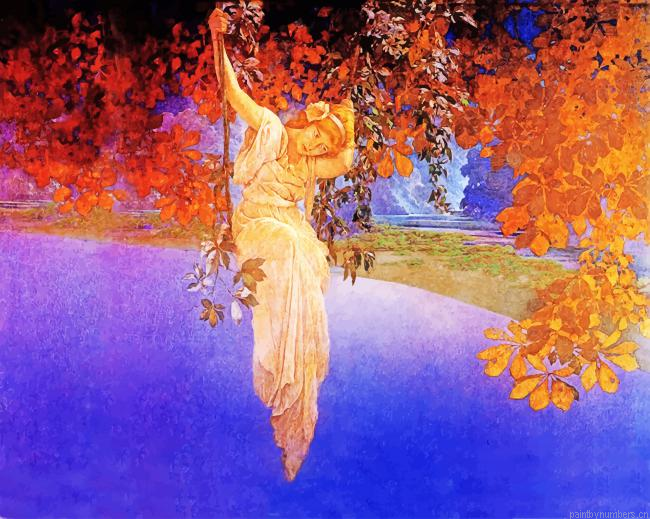 Aesthetic Maxfield Parrish Art Painting By Numberss.png