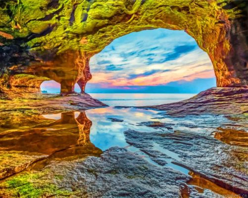 Aesthetic Michigan Cave Painting By Numbers.png