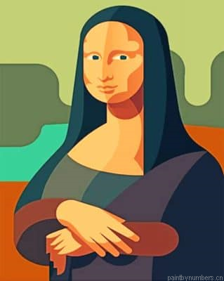 Aesthetic Mona Lisa Painting By Numbers.png