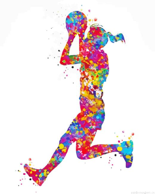Aesthetic Netball Girl Painting By Numberss.png
