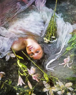 Aesthetic Ophelia Painting By Numbers.png