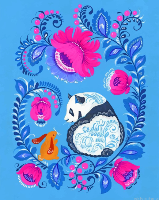 Aesthetic Panda Painting By Numbers.png
