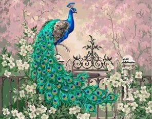 Aesthetic Peacock Birds Painting By Numbers.png