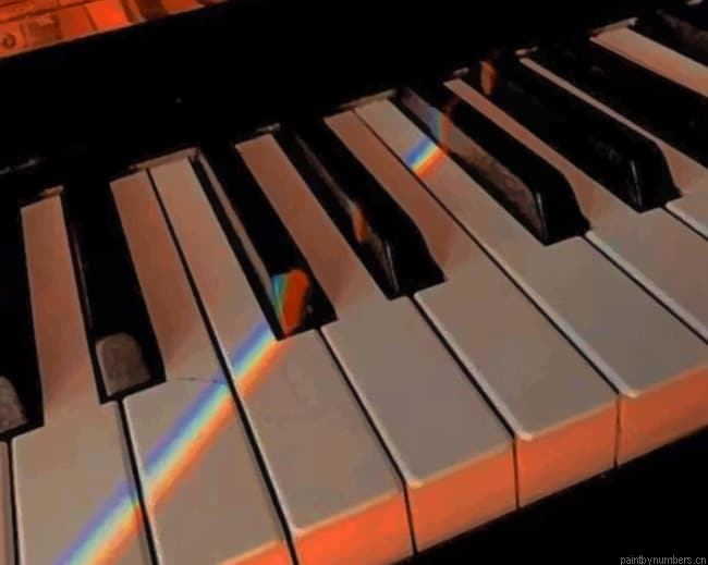 Aesthetic Piano Painting By Numberss.png