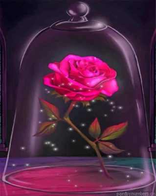 Aesthetic Pink Rose Painting By Numbers.png