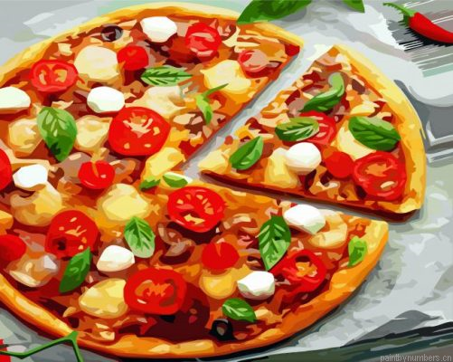 Aesthetic Pizza Painting By Numbers.png