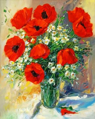 Aesthetic Poppies Painting By Numbers.png