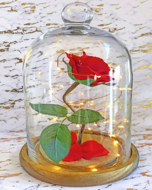 Aesthetic Red Rose Painting By Numbers.png