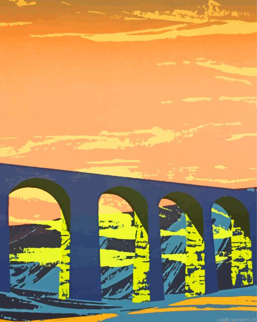 Aesthetic Ribblehead Viaduct Poster Painting By Numberss.png