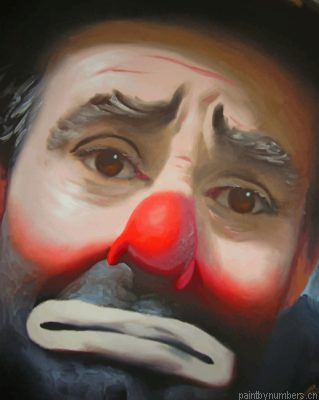 Aesthetic Sad Clown Painting By Numbers.png