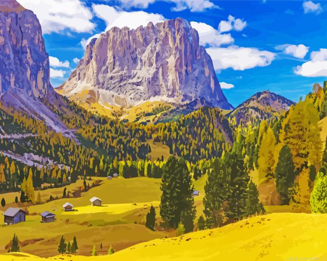 Aesthetic Sassolungo Painting By Numberss.png