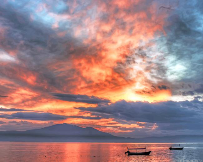 Aesthetic Sea Sky View Landscapes Painting By Numberss.png