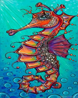 Aesthetic Seahorse Painting By Numbers.png