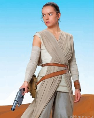 Aesthetic Star Wars Rey Painting By Numbers.png