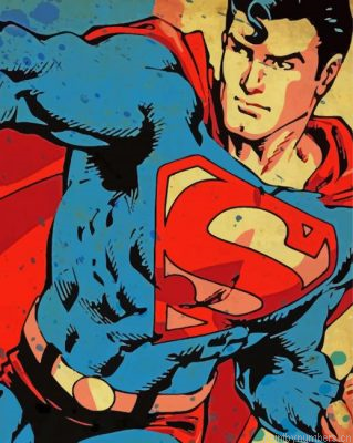 Aesthetic Superman Hero Painting By Numbers.png