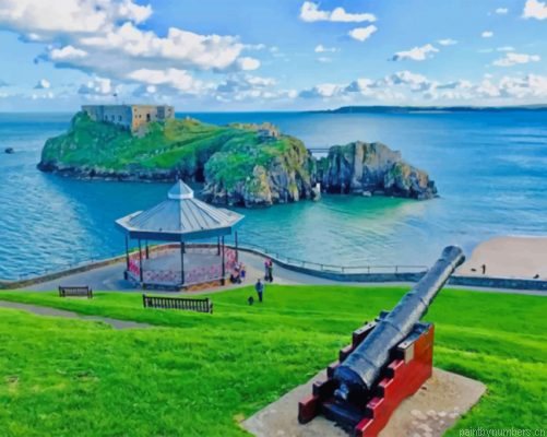 Aesthetic Tenby Landscape Painting By Numbers.png