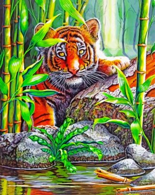 Aesthetic Tiger Painting By Numbers.png