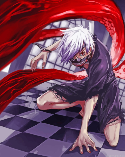 Aesthetic Tokyo Ghoul Painting By Numberss.png