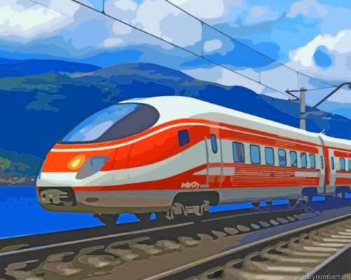 Aesthetic Train Painting By Numbers.png