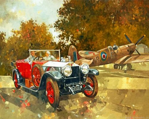 Aesthetic Vintage Car Painting By Numbers.png