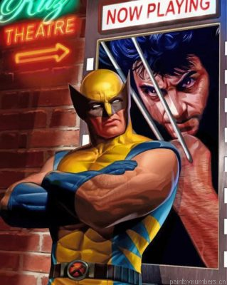 Aesthetic Wolverine Illustration Painting By Numbers.png